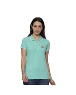 Allen Solly Polo T-shirt Women- Turquoise Green